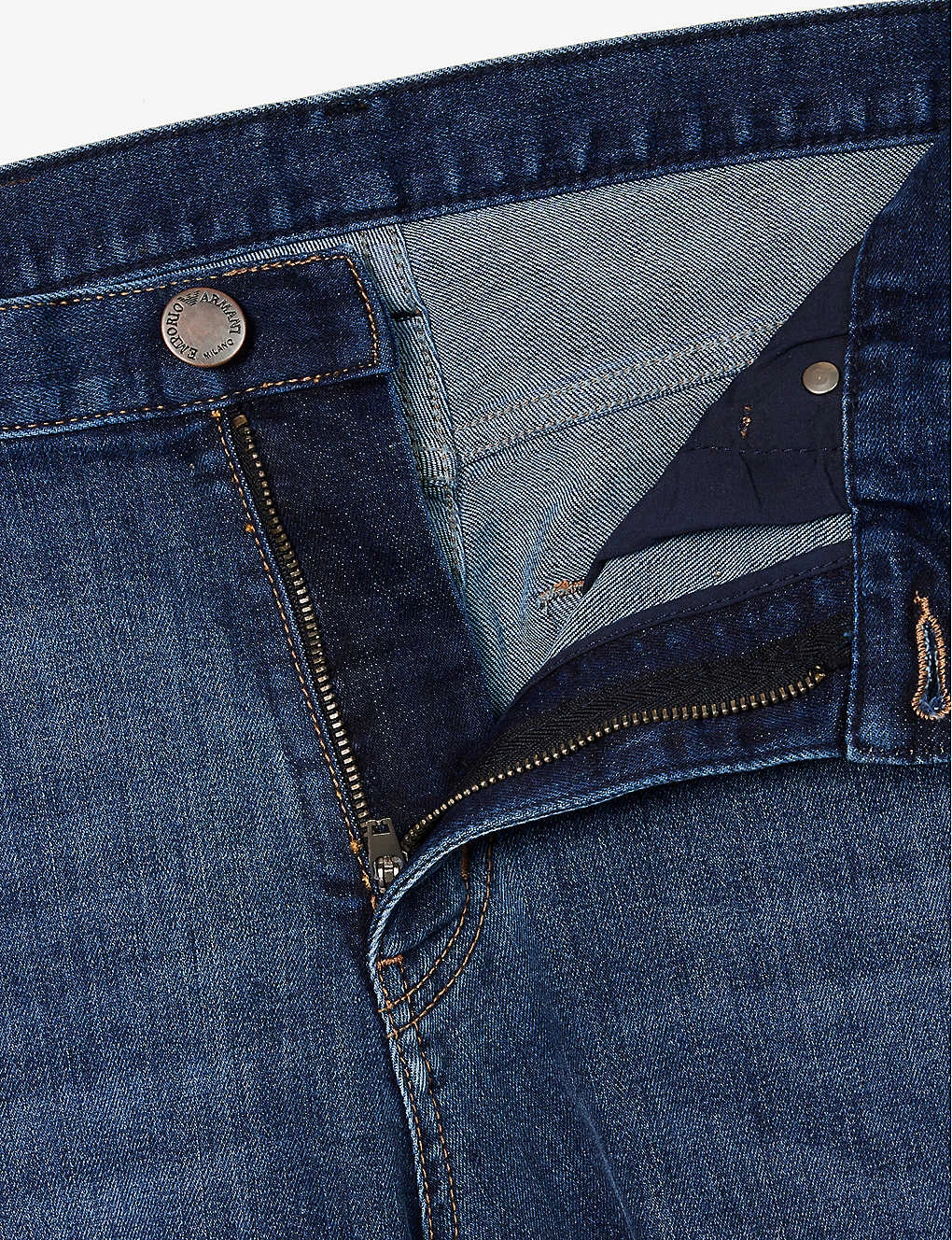 Emporio Armani Regular-fit Straight-leg Stretch-denim Jeans 9 Emporio Armani Regular-fit Straight-leg Stretch-denim Jeans - Image 7