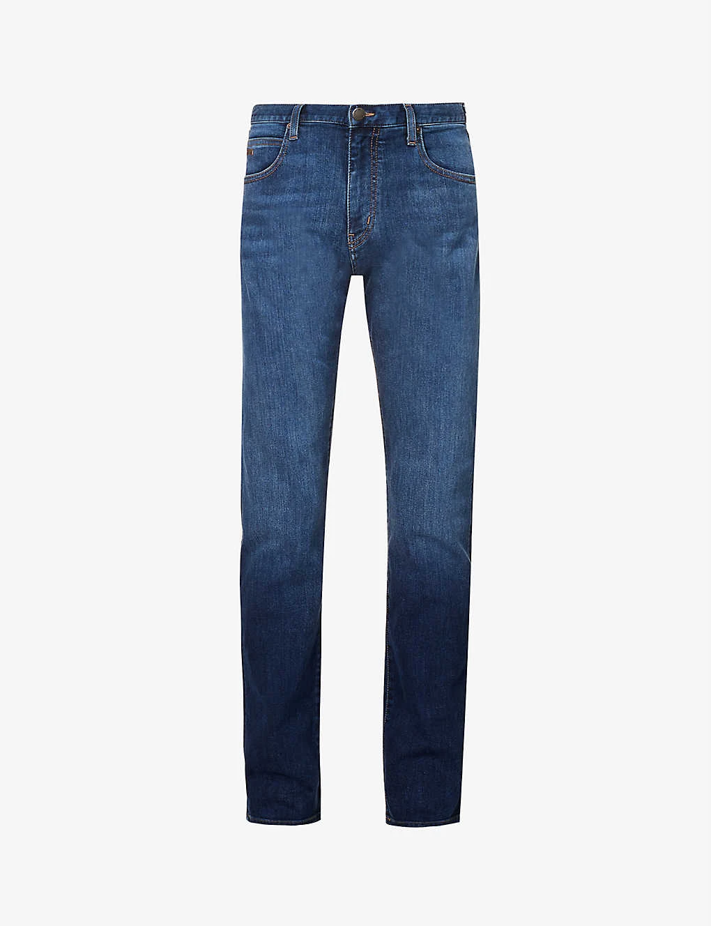 Emporio Armani Regular-fit Straight-leg Stretch-denim Jeans 3 Emporio Armani Regular-fit Straight-leg Stretch-denim Jeans