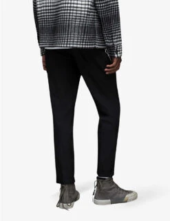 AllSaints Tallis Slim-fit Cropped Cotton-blend Trousers -KOOPES Clothing Shop R03983854 BLACK ALT03
