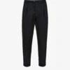 AllSaints Tallis Slim-fit Cropped Cotton-blend Trousers -KOOPES Clothing Shop R03983854 BLACK M