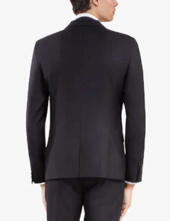 THE KOOPLES Straight-cut Single-breasted Wool Blazer -KOOPES Clothing Shop R03989377 NAV03 ALT03