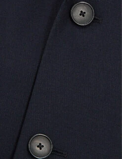 THE KOOPLES Straight-cut Single-breasted Wool Blazer -KOOPES Clothing Shop R03989377 NAV03 ALT04