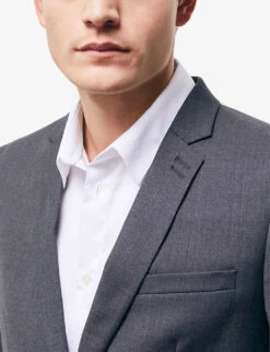 THE KOOPLES Single-breasted Wool Blazer 11 THE KOOPLES Single-breasted Wool Blazer -KOOPES Clothing Shop R03989379 GRY01 ALT04