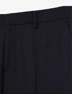 THE KOOPLES Front Crease Mid-rise Slim-fit Wool Trousers 9 THE KOOPLES Front Crease Mid-rise Slim-fit Wool Trousers -KOOPES Clothing Shop R03989415 NAV03 ALT03