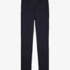 THE KOOPLES Front Crease Mid-rise Slim-fit Wool Trousers -KOOPES Clothing Shop R03989415 NAV03 M