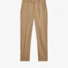 Ted Baker Badsey Slim-leg Mid-rise Wool-blend Trousers