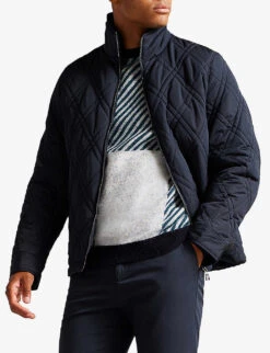 Ted Baker Manby Quilted Shell Jacket 8 Ted Baker Manby Quilted Shell Jacket -KOOPES Clothing Shop R04003734 NAVY ALT02