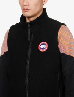 Canada Goose Mersey Funnel-neck Recycled-wool-blend Vest 10 Canada Goose Mersey Funnel-neck Recycled-wool-blend Vest -KOOPES Clothing Shop R04003793 BLACK ALT04