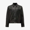 AllSaints Aloy Patch-pocket Leather Jacket -KOOPES Clothing Shop R04009236 BLACK M