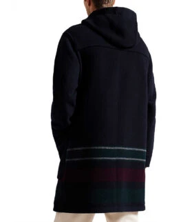 Ted Baker Ower Hooded Wool-blend Duffle Coat -KOOPES Clothing Shop R04011142 NAVY ALT03