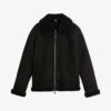 Ted Baker Shanco Regular-fit Shearling Jacket -KOOPES Clothing Shop R04011145 BLACK M