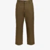 AllSaints Belo Straight-leg Cropped Organic-cotton Trousers