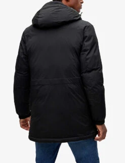 Boss Business Leisure Regular-fit Water-repellent Woven Coat -KOOPES Clothing Shop R04049051 BLACK ALT03