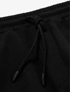 Boss Regular Fit Logo-embroidered Stretch Cotton-blend Jogging Bottoms -KOOPES Clothing Shop R04053347 BLACK ALT04