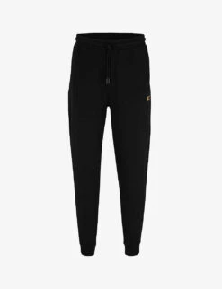 Boss Regular Fit Logo-embroidered Stretch Cotton-blend Jogging Bottoms