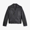 THE KOOPLES Notched-collar Zip-detail Leather Biker Jacket
