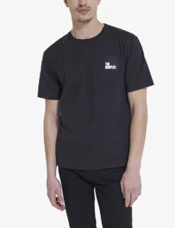 THE KOOPLES Logo-print Crew-neck Cotton T-shirt -KOOPES Clothing Shop R04058931 BLA01 ALT02