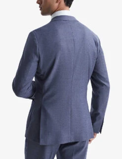 Reiss Marquee Double-breasted Wool-blend Blazer -KOOPES Clothing Shop R04068005 AIRFORCEBLUE ALT03