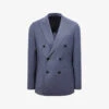 Reiss Marquee Double-breasted Wool-blend Blazer -KOOPES Clothing Shop R04068005 AIRFORCEBLUE M
