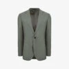 Reiss Firm Single-breasted Wool Blazer -KOOPES Clothing Shop R04068008 GREEN M