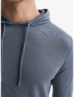Reiss Holland Slim-fit Wool Hoody 11 Reiss Holland Slim-fit Wool Hoody -KOOPES Clothing Shop R04068160 NICKELBLUE ALT04