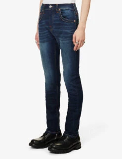 True Religion Rocco No Flap Slim-fit Stretch Cotton-blend Denim Jeans -KOOPES Clothing Shop R04070605 LASTCALL ALT02