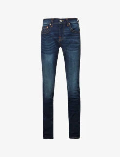 True Religion Rocco No Flap Slim-fit Stretch Cotton-blend Denim Jeans