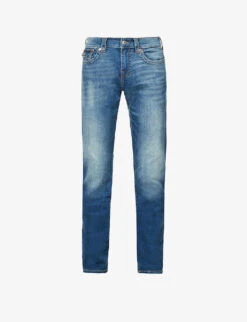 True Religion Ricky Distressed Straight-fit Stretch-denim Jeans