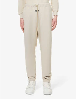 Fear Of God Eternal Relaxed-fit Tapered-leg Cotton-jersey Jogging Bottoms -KOOPES Clothing Shop R04075935 CEMENT ALT02