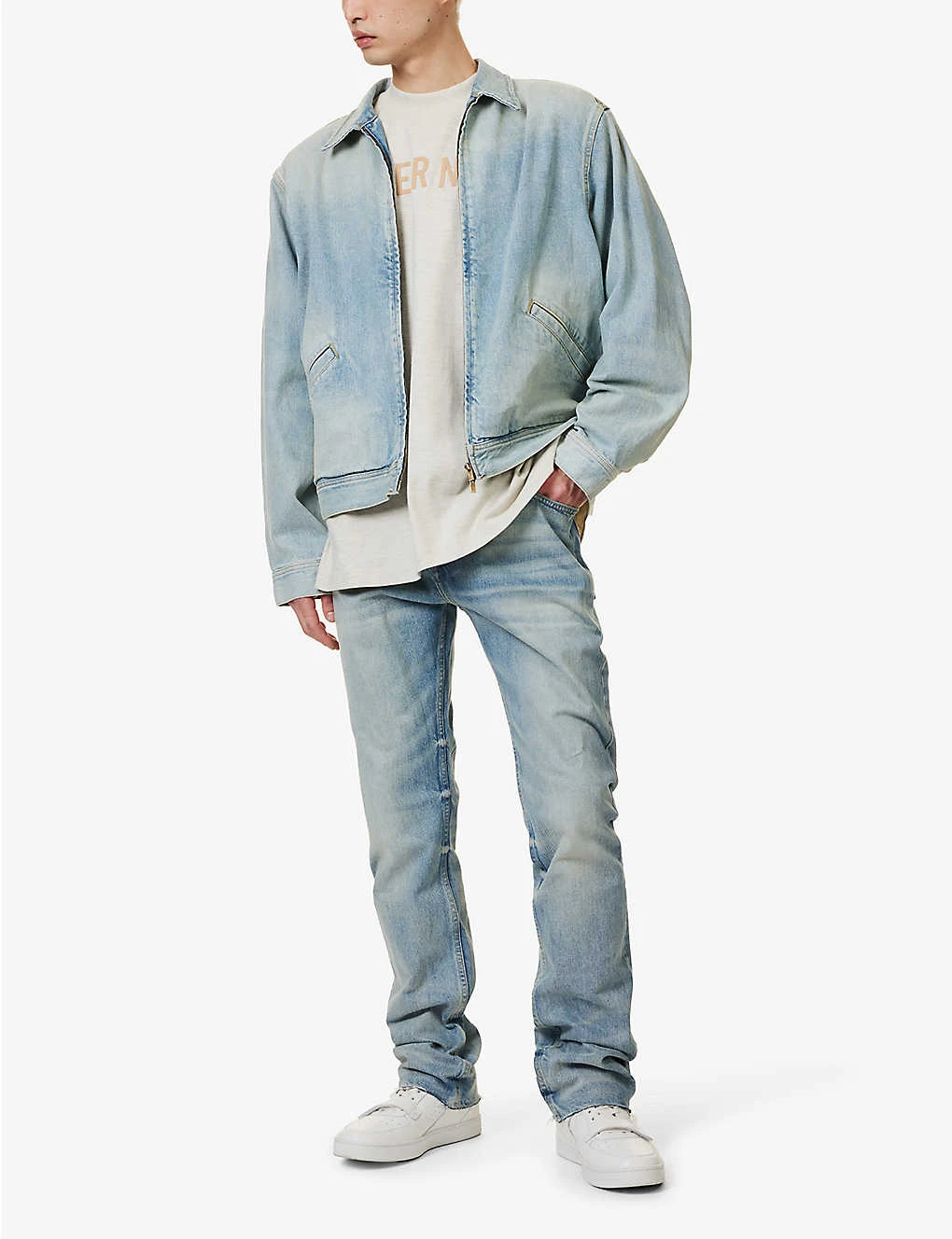 Fear Of God Eternal Faded-wash Brand-patch Straight-leg Jeans 4 Fear Of God Eternal Faded-wash Brand-patch Straight-leg Jeans - Image 2