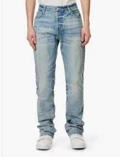 Fear Of God Eternal Faded-wash Brand-patch Straight-leg Jeans 10 Fear Of God Eternal Faded-wash Brand-patch Straight-leg Jeans -KOOPES Clothing Shop R04075939 5YEARINDIGO ALT02