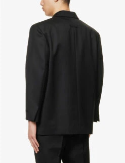 Fear Of God Eternal Double-breasted Boxy-fit Wool Blazer 10 Fear Of God Eternal Double-breasted Boxy-fit Wool Blazer -KOOPES Clothing Shop R04075952 BLACK ALT03