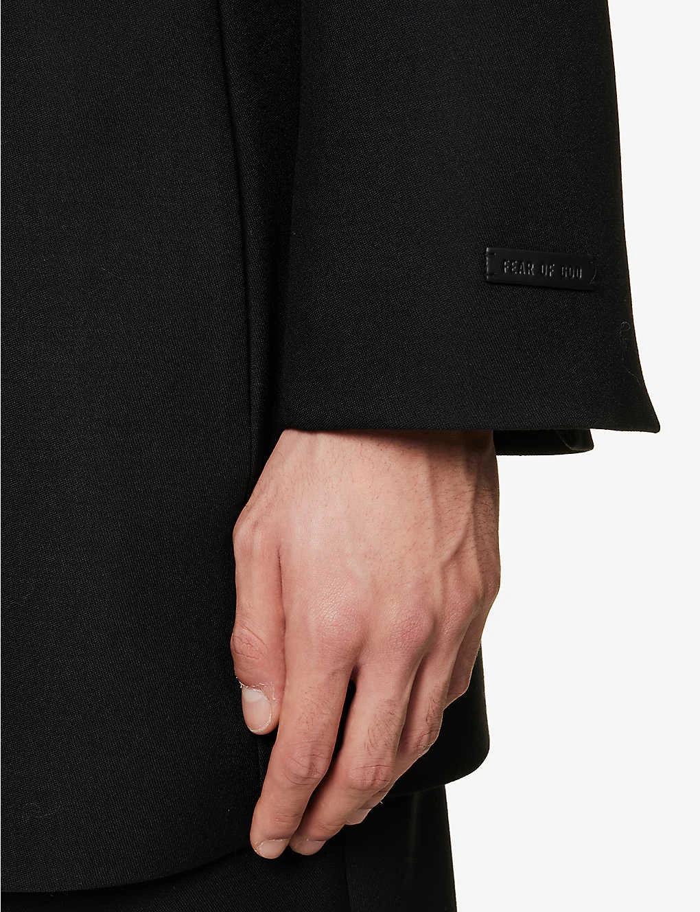 Fear Of God Brand-patch Notched-lapel Oversized-fit Wool Blazer 6 Fear Of God Brand-patch Notched-lapel Oversized-fit Wool Blazer - Image 5