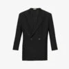 Fear Of God Brand-patch Notched-lapel Oversized-fit Wool Blazer