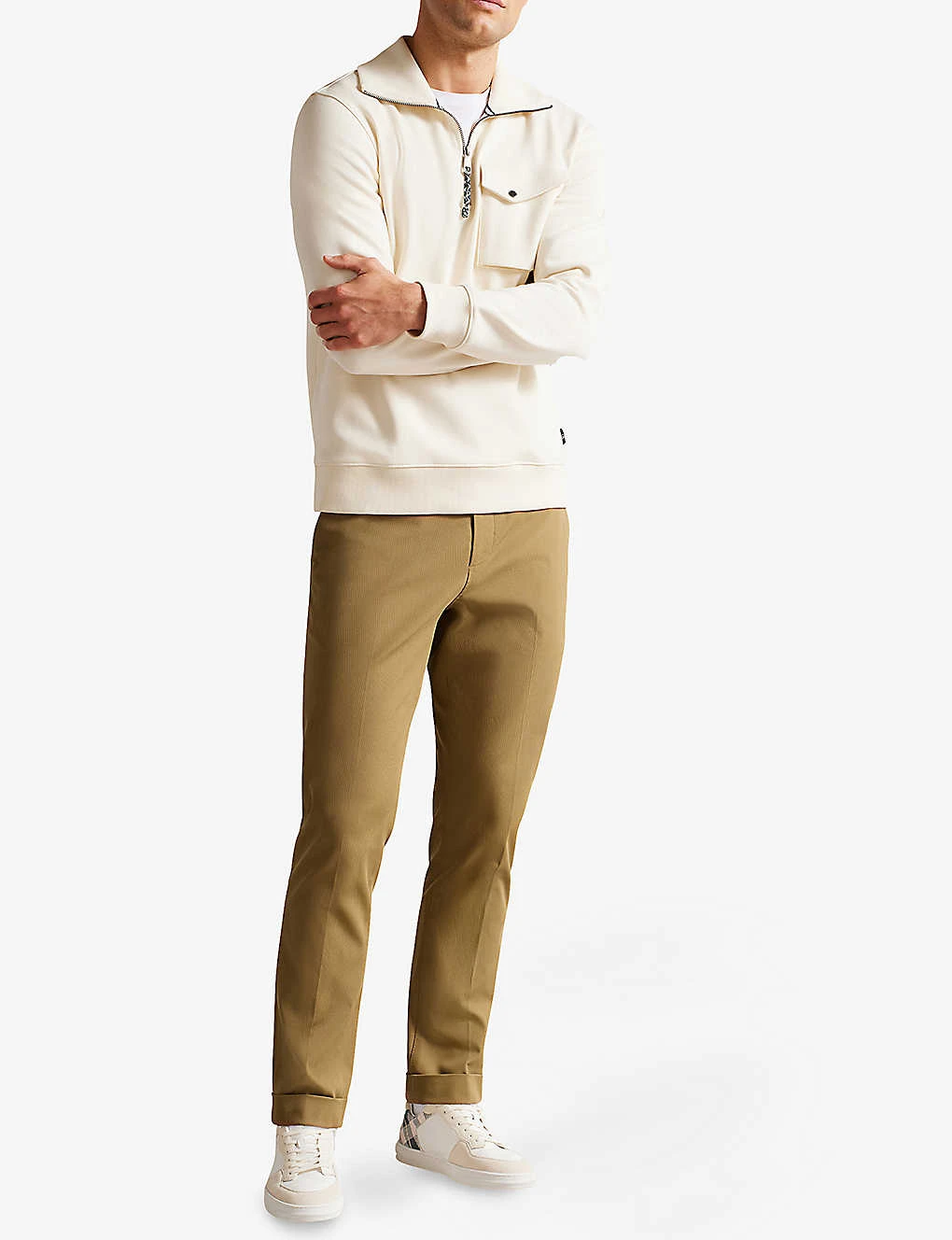 Ted Baker Straight-leg Stretch Cotton Cargo Trousers 4 Ted Baker Straight-leg Stretch Cotton Cargo Trousers - Image 2