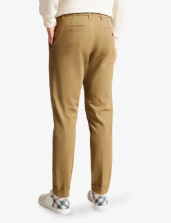 Ted Baker Straight-leg Stretch Cotton Cargo Trousers 9 Ted Baker Straight-leg Stretch Cotton Cargo Trousers -KOOPES Clothing Shop R04081062 BROWNTAN ALT03