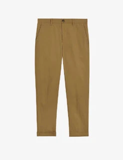 Ted Baker Straight-leg Stretch Cotton Cargo Trousers
