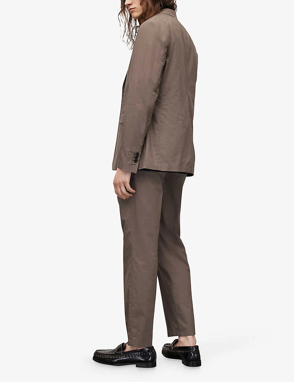 AllSaints Canta Pressed-crease Regular-fit Straight-leg Cotton Trousers 6 AllSaints Canta Pressed-crease Regular-fit Straight-leg Cotton Trousers - Image 4
