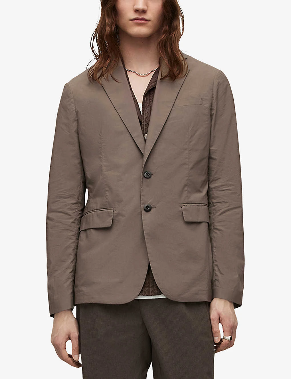 AllSaints Canta Single-breasted Regular-fit Cotton Blazer 5 AllSaints Canta Single-breasted Regular-fit Cotton Blazer - Image 3
