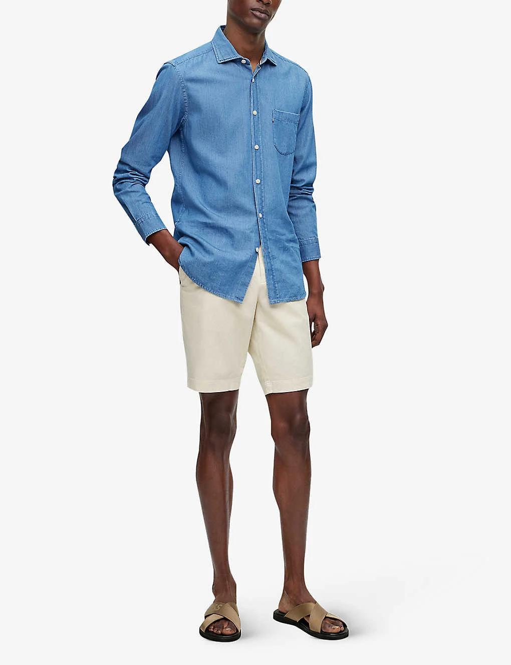 Boss Knee-length Slim-fit Stretch-cotton Gabardine Shorts 4 Boss Knee-length Slim-fit Stretch-cotton Gabardine Shorts - Image 2