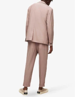 AllSaints Santo Tapered-leg Cropped Stretch-woven Trousers -KOOPES Clothing Shop R04082456 DUSKYPINK ALT03