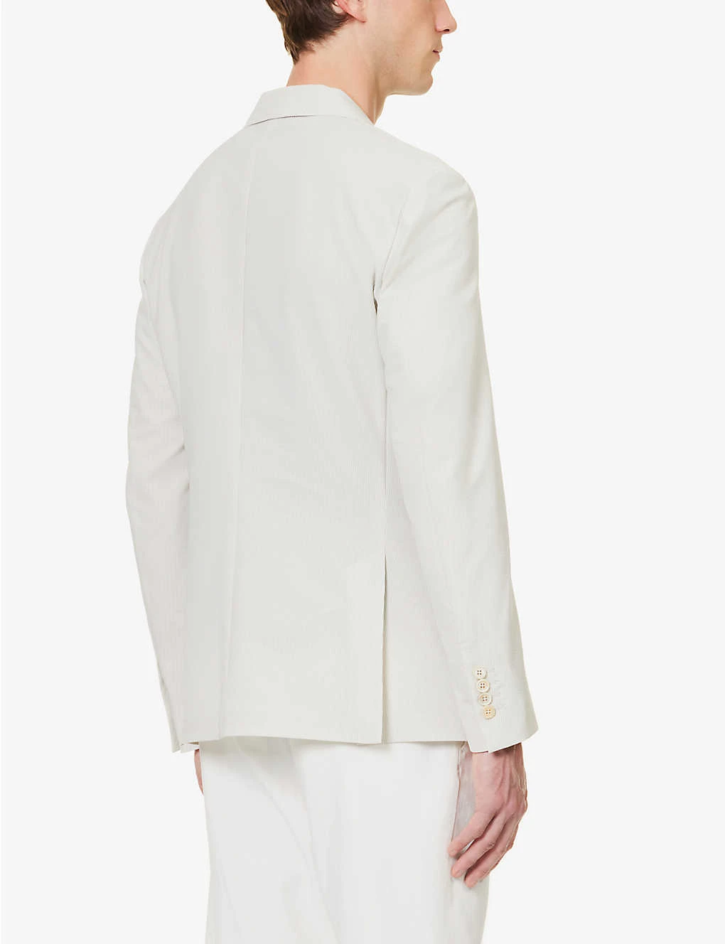 ELEVENTY Striped Seersucker-textured Regular-fit Woven Blazer 6 ELEVENTY Striped Seersucker-textured Regular-fit Woven Blazer - Image 4