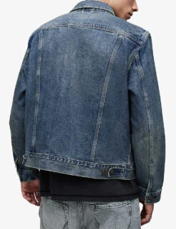 AllSaints Carrer Patch-pocket Denim Jacket -KOOPES Clothing Shop R04086633 INDIGO ALT03