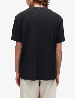 AllSaints Otto Relaxed-fit Organic-cotton T-shirt -KOOPES Clothing Shop R04086636 WASHEDBLACK ALT03