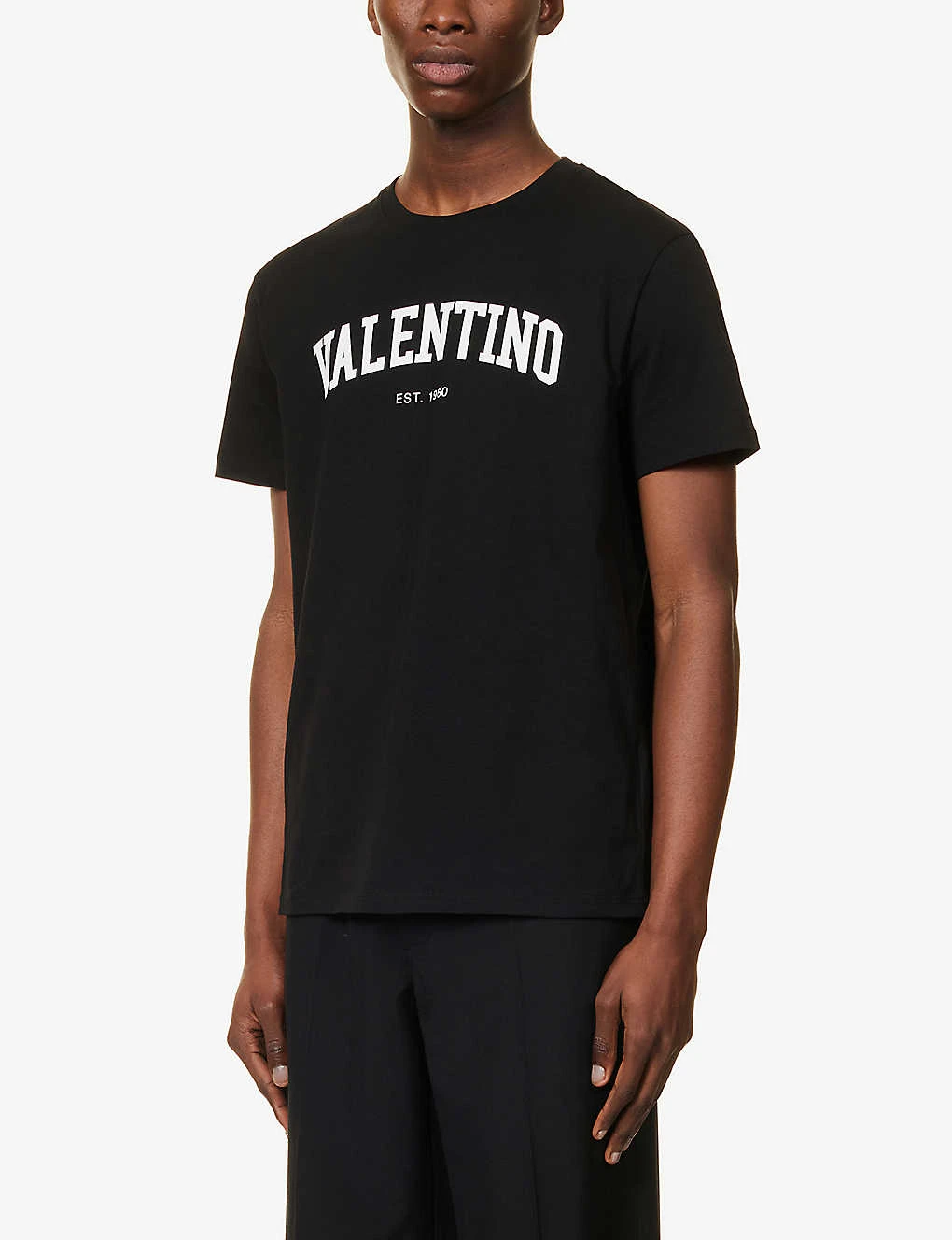 Valentino College Logo-print Cotton-jersey T-shirt 5 Valentino College Logo-print Cotton-jersey T-shirt - Image 3