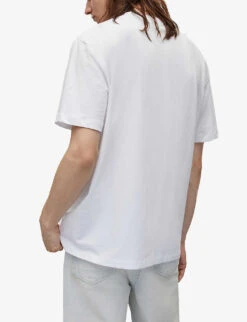AllSaints Rabbid Graphic-print Relaxed-fit Organic-cotton T-shirt -KOOPES Clothing Shop R04091523 OPTICWHITE ALT03