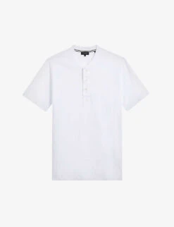 Ted Baker Duddin Cotton-jersey Henley Top