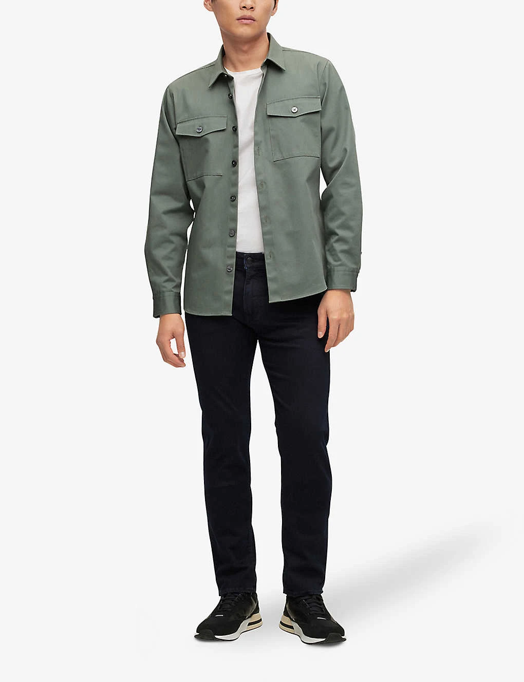 Boss Business Leisure Straight-leg Regular-fit Cotton-blend Jeans 4 Boss Business Leisure Straight-leg Regular-fit Cotton-blend Jeans - Image 2