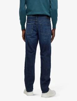 Boss Business Leisure Straight-leg Regular-fit Stretch-denim Jeans -KOOPES Clothing Shop R04093702 BRIGHTBLUE ALT03