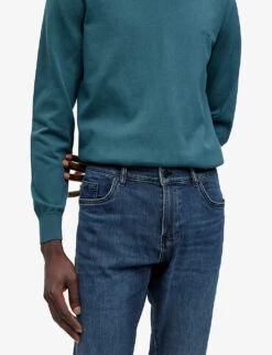 Boss Business Leisure Straight-leg Regular-fit Stretch-denim Jeans -KOOPES Clothing Shop R04093702 BRIGHTBLUE ALT04